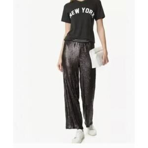 Free People Just A Dreamer Black Sequin Pants Women’s Small